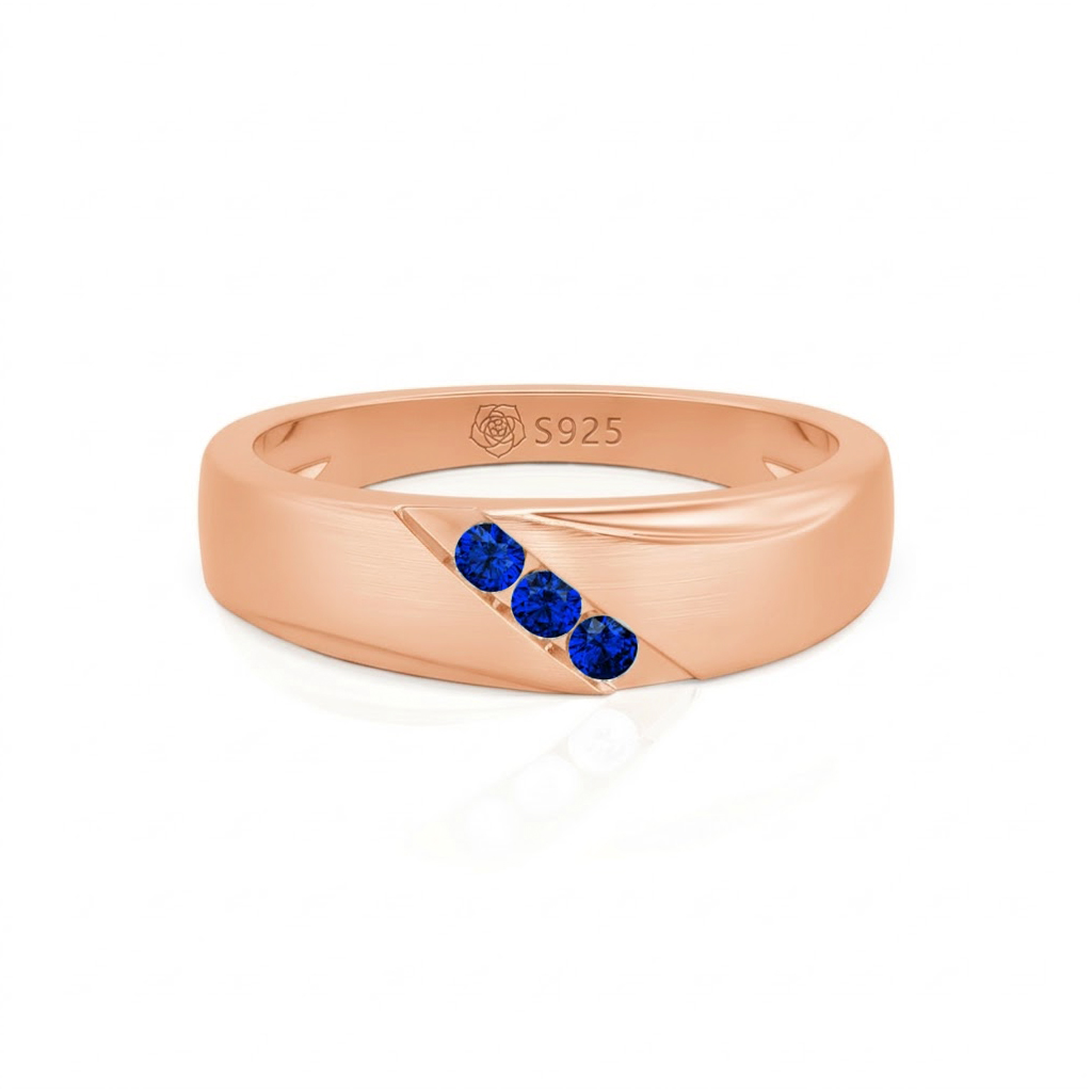 Jeulia Classic Diagonal Custom Men's Wedding Band