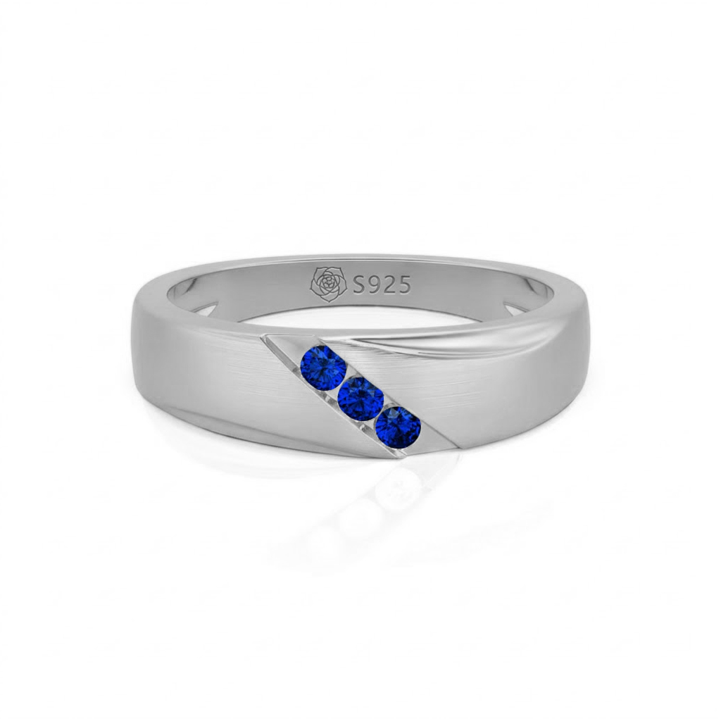 Jeulia Classic Diagonal Custom Men's Wedding Band
