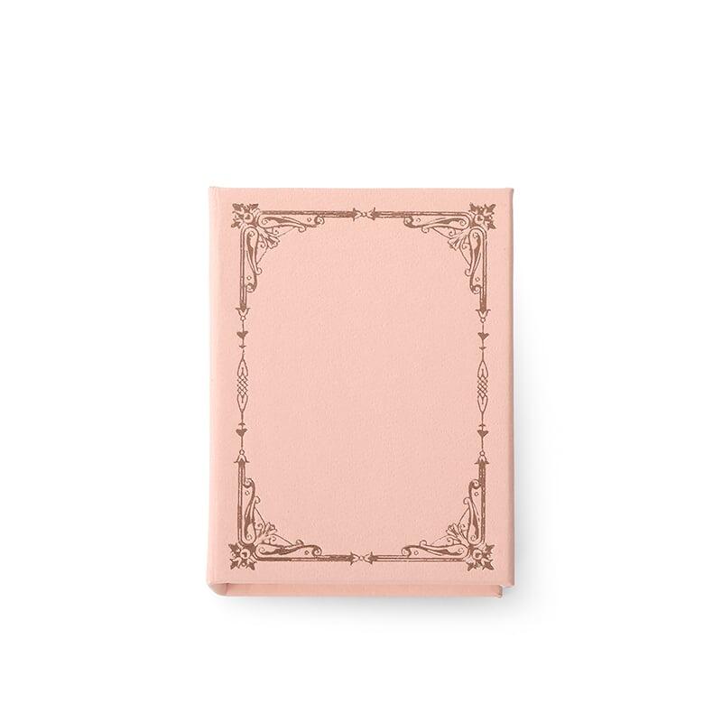 Helirose Vintage Pink Flip-top Book Magnetic Ring Box