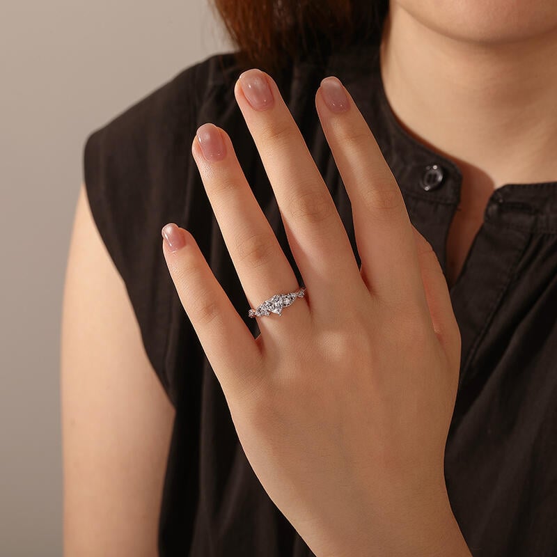 Helirose Olivetta Twist Custom Heart Ring