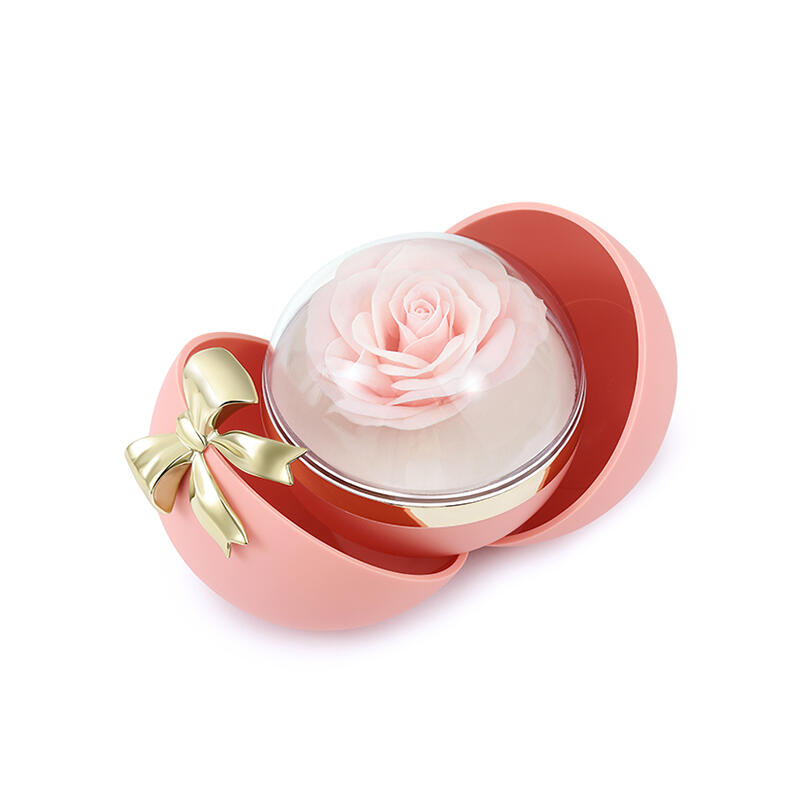 Helirose Fashion Bow Pink Ring Box Jewelry Organizer