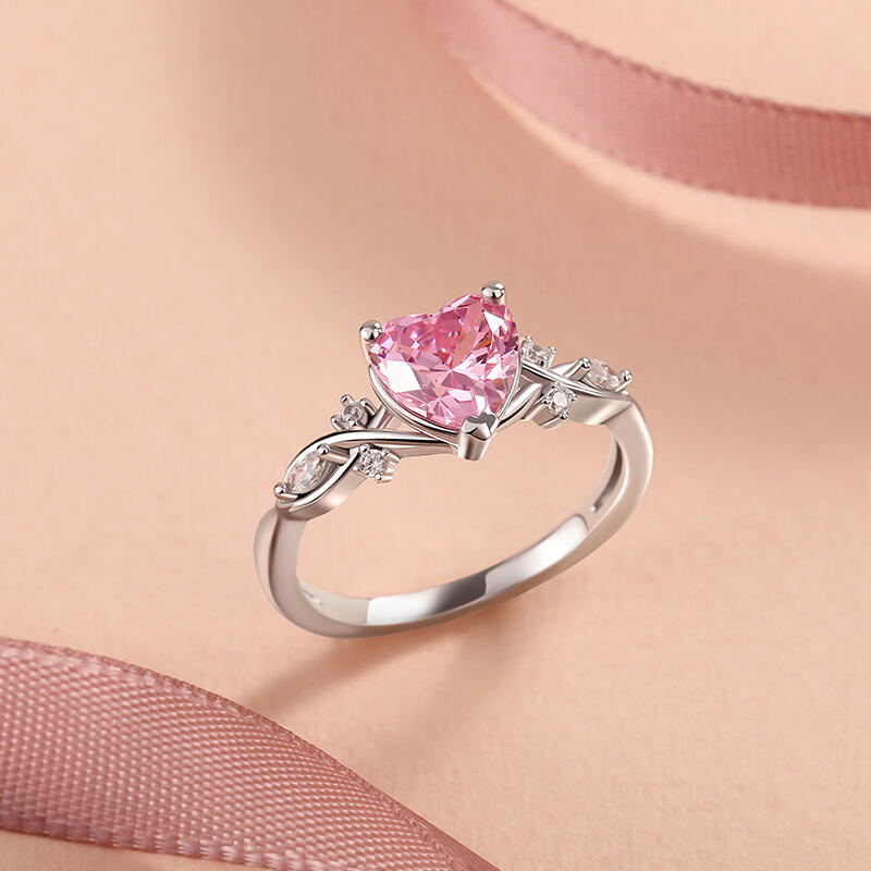 Helirose Double Custom Infinity Heart Promise Ring