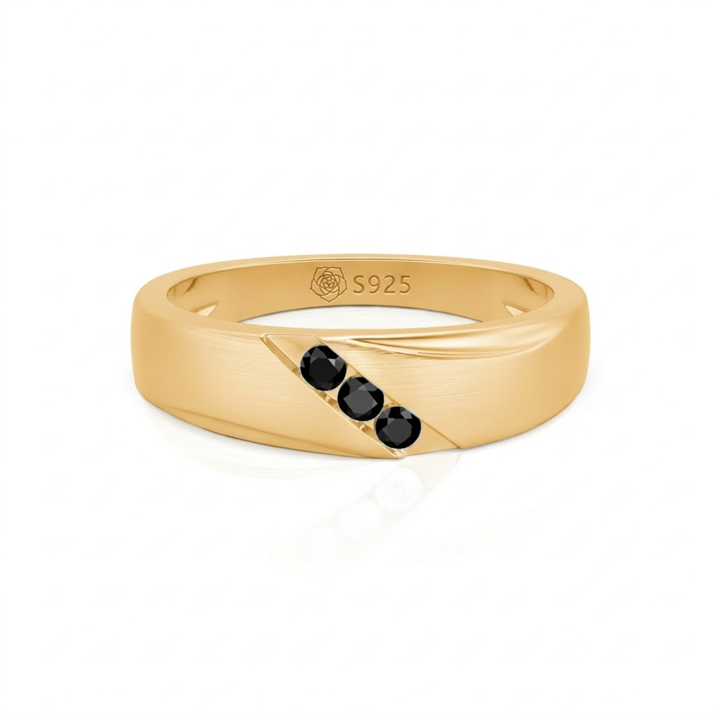 Jeulia Classic Diagonal Custom Men's Wedding Band