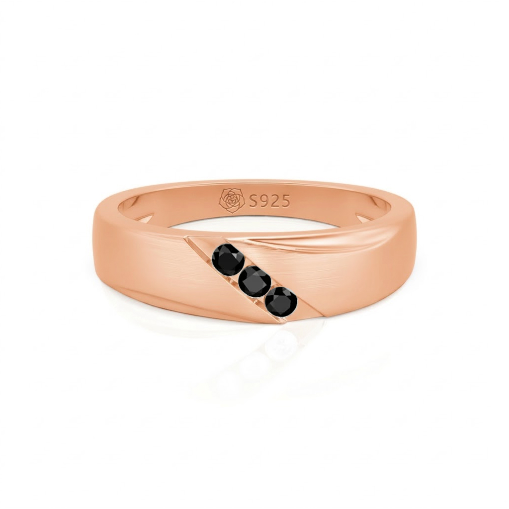 Jeulia Classic Diagonal Custom Men's Wedding Band