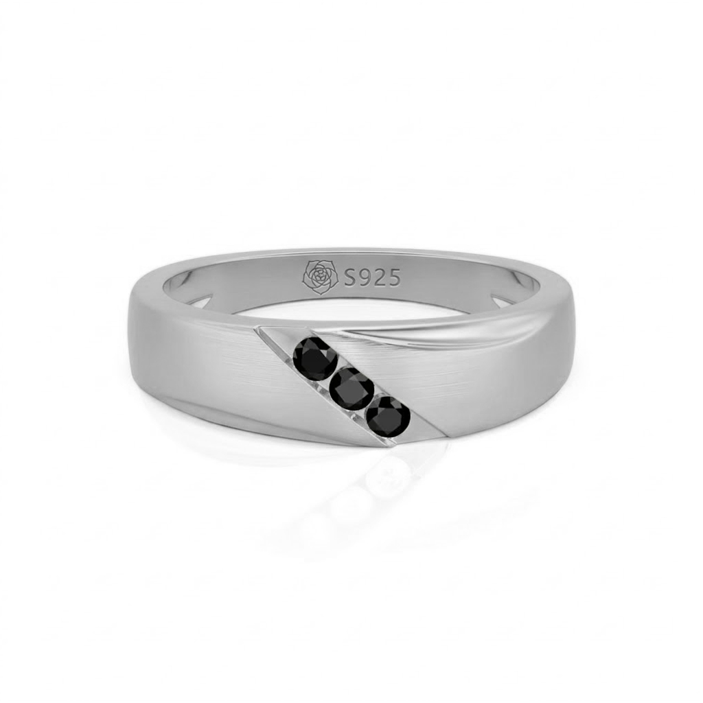 Jeulia Classic Diagonal Custom Men's Wedding Band