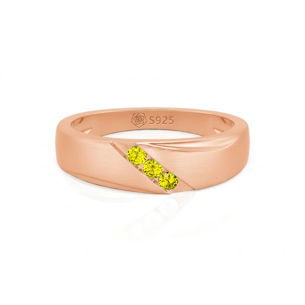 Jeulia Classic Diagonal Custom Men's Wedding Band