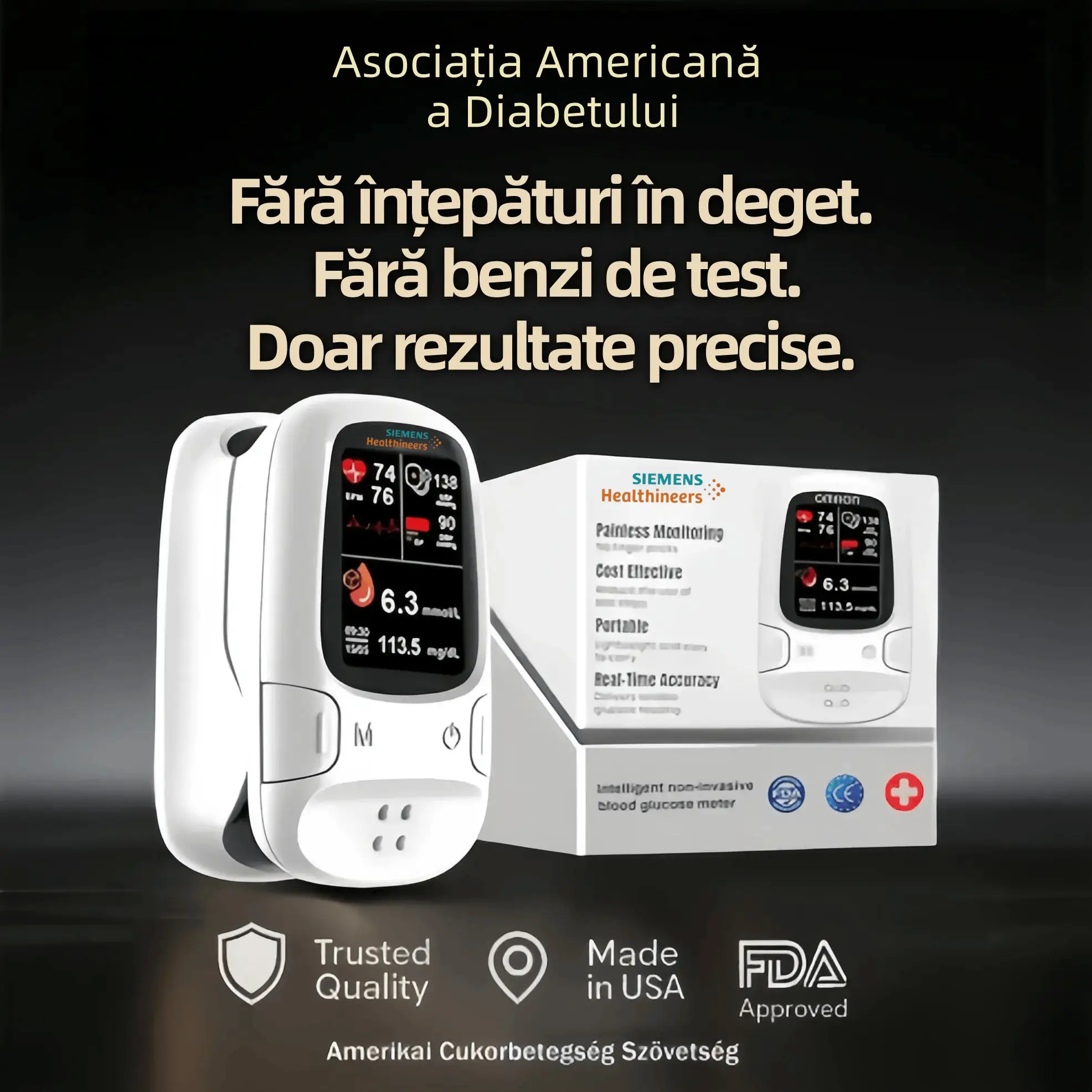 Siemens™ prezintă noul glucometru inteligent, neinvaziv, pentru glucoză în sânge 🔥
