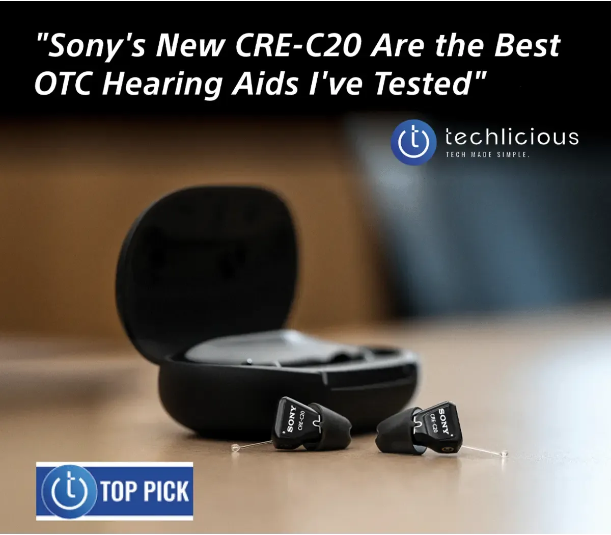 Aparate auditive SONY C20 – Invizibile, aprobate de FDA, cu reglare automată și disponibile fără rețetă
