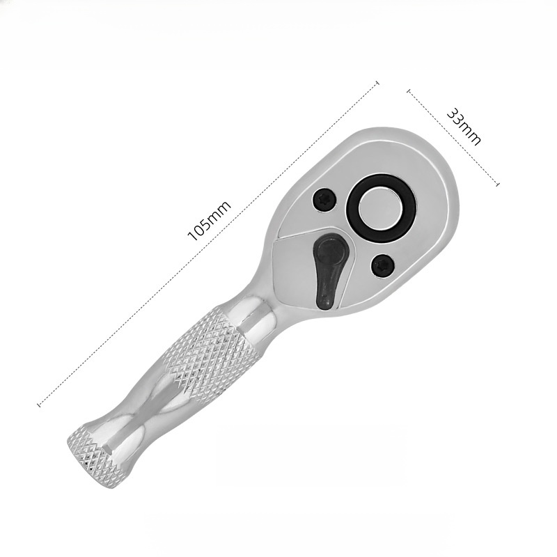 Short-handled ratchet wrench
