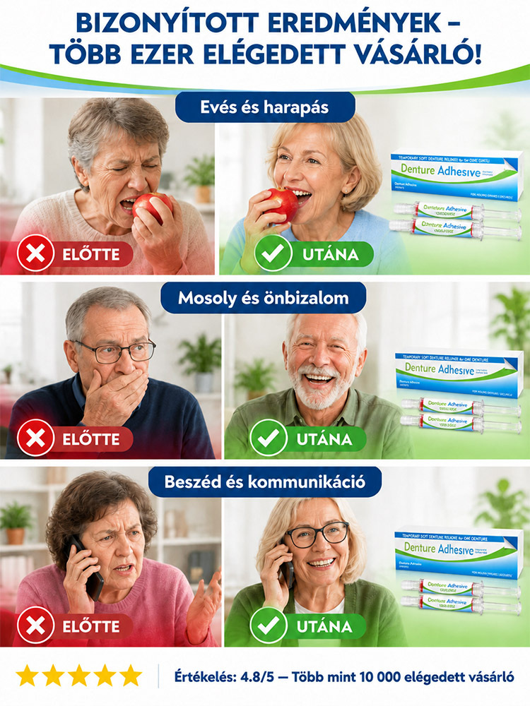 Prémium Vízálló Fogsorrögzítő Készlet - Stabil Tartás & Maximális Kényelem Egész Napra