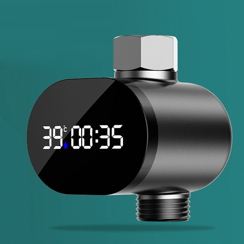🔥👍Intelligens LED Zuhanyhőmérő | 360°-os HD Kijelző, Precíz Mérés| 3 Perces Telepítés | -50% AKCIÓ
