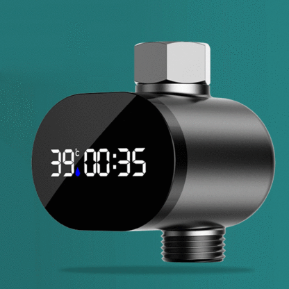 🔥👍Intelligens LED Zuhanyhőmérő | 360°-os HD Kijelző, Precíz Mérés| 3 Perces Telepítés | -50% AKCIÓ