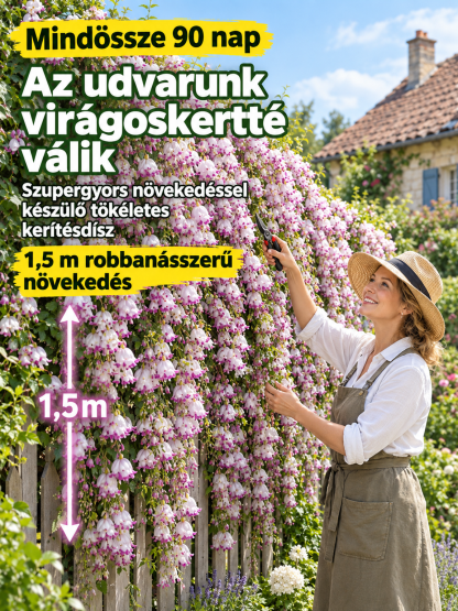 Európai Csodajázmin Mag | 99,8% Túlélés | 300 Napos Rózsaszín Virágvízesés