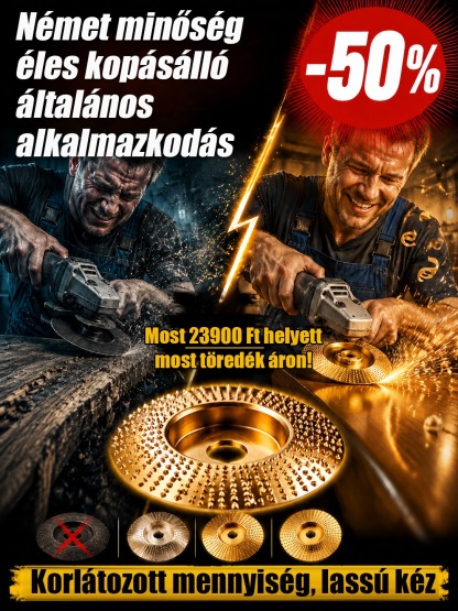 Gyors vésés és csiszolás sarokcsiszoló tárcsa+ INGYEN védőkesztyű!