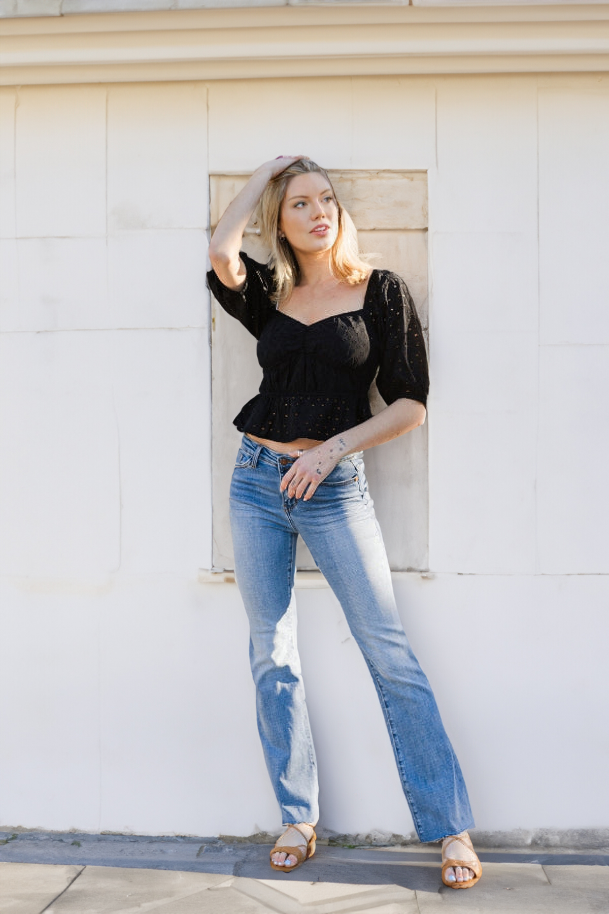 2023 JUDY Mid-Rise Tummy Tuck Bootcut Jeans (Buy 2 Free Shipping)