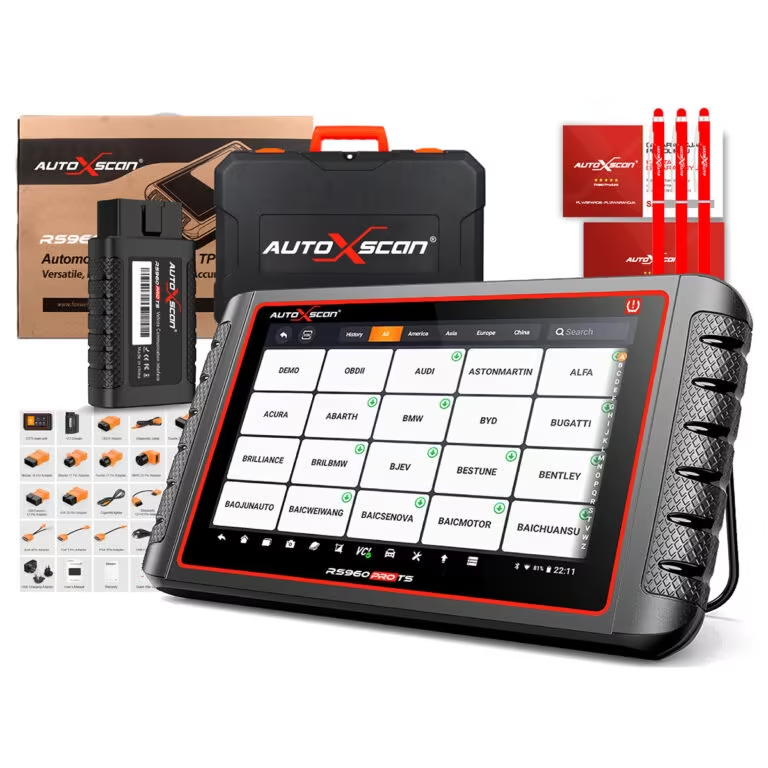🚗🔧 AUTOXSCAN RS960 PRO – professzionális teljes körű autódiagnosztika, precíz hibaelemzés és TPMS-programozás egyetlen készülékben