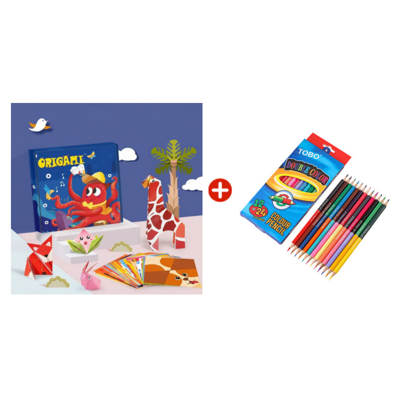 👶 1+1 ZADARMO 🧠 Detské vzdelávacie DIY origami remeslá ✂️✨