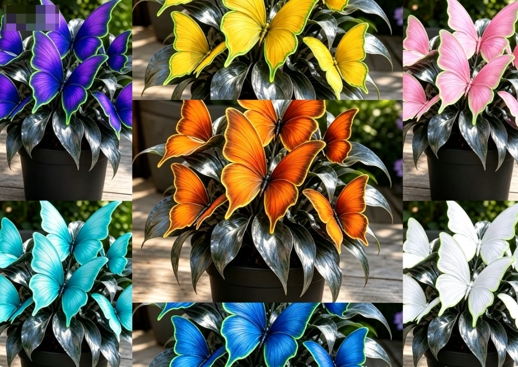 Semená hosty Neon Butterfly pre magickú virálnu záhradnú prezentáciu - 300 semien