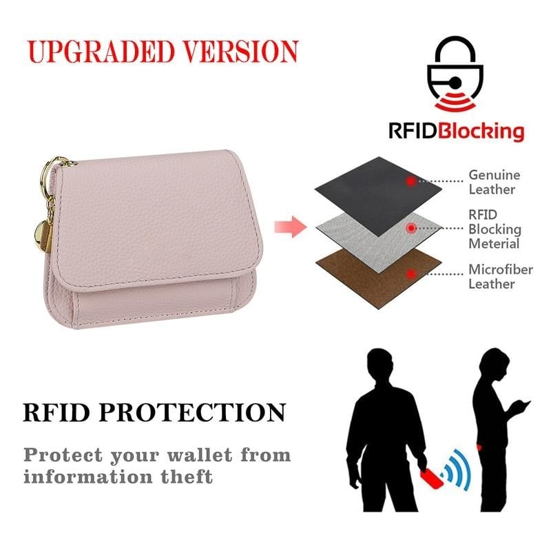 💖Žhavá zľava 49%🌹Krátke peňaženky s RFID pre ženy – módne puzdro na karty s kľúčenkou a peňaženkou na mince