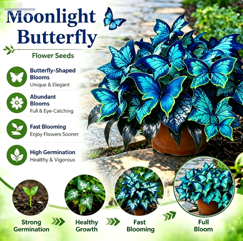 Semená hosty Neon Butterfly pre magickú virálnu záhradnú prezentáciu - 300 semien