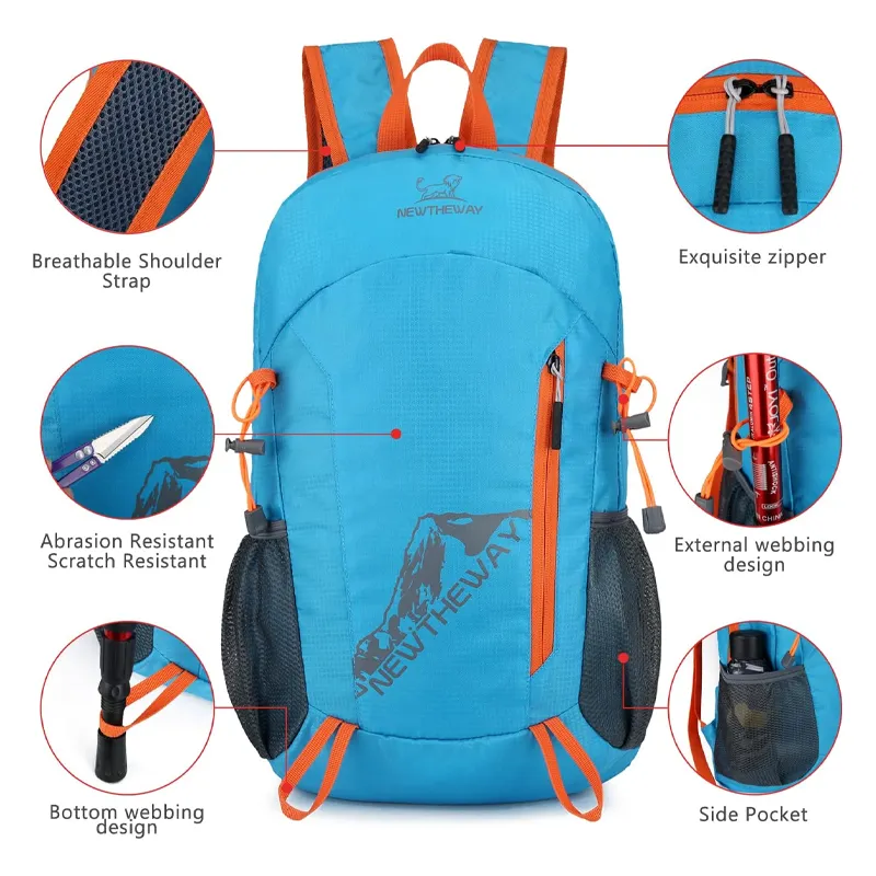 🔥Veľký výpredaj -50%🔥 Ultraľahký, skladací a vodeodolný turistický batoh - ideálny na turistiku, cestovanie a kempovanie🎒