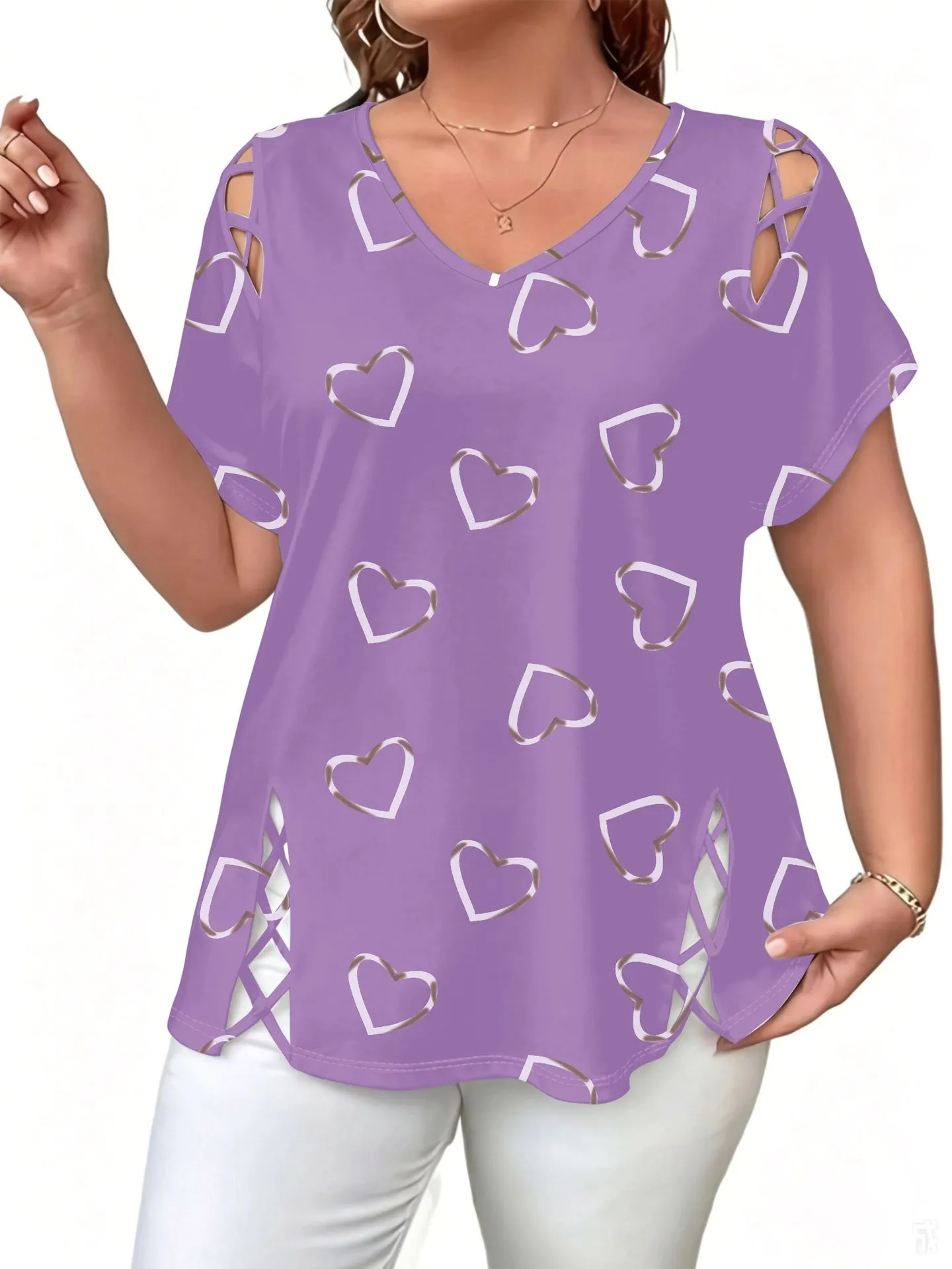 👗🌸 Dámska letná blúzka s výstrihom do V a potlačou - jemná, elegantná 🌟