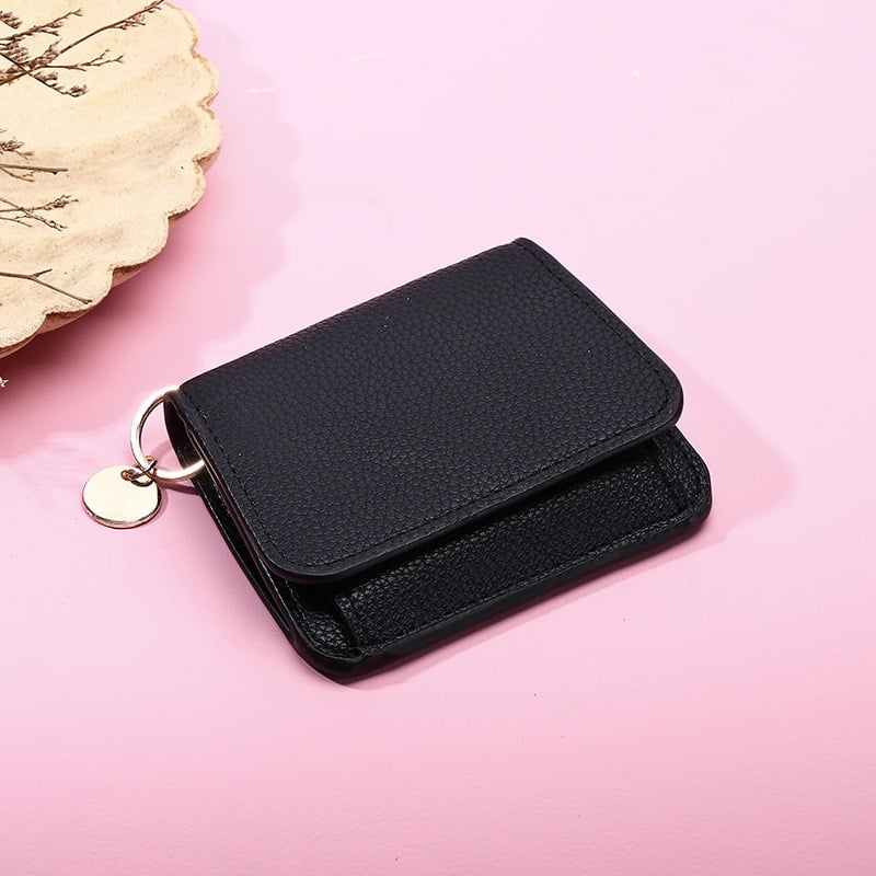💖Žhavá zľava 49%🌹Krátke peňaženky s RFID pre ženy – módne puzdro na karty s kľúčenkou a peňaženkou na mince
