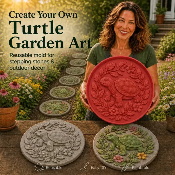 🐦 Hummingbird Garden Art Stepping Stone Mold