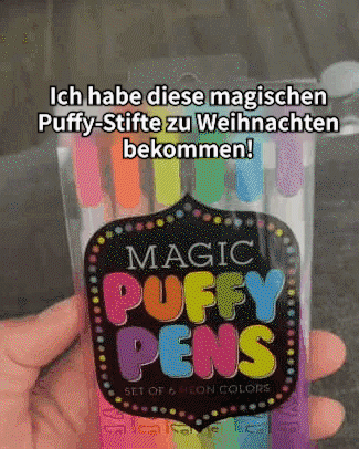 🎁Pozrite sa, aké úžasné sú ich kresby! 🎁6 pier v krabici - Puffy Magic Pens
