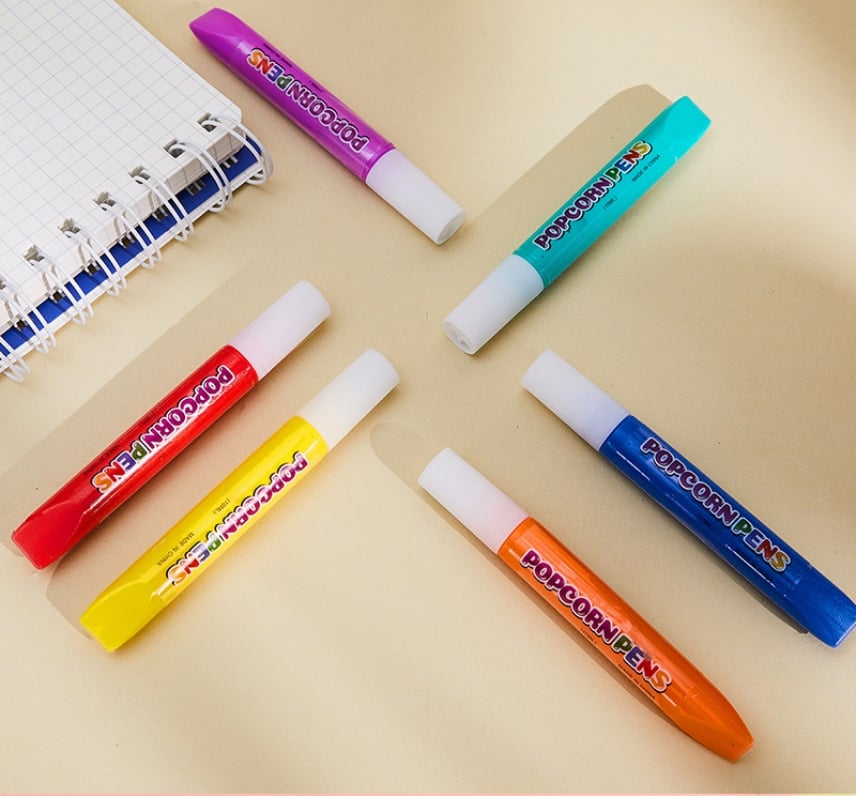 🎁Pozrite sa, aké úžasné sú ich kresby! 🎁6 pier v krabici - Puffy Magic Pens