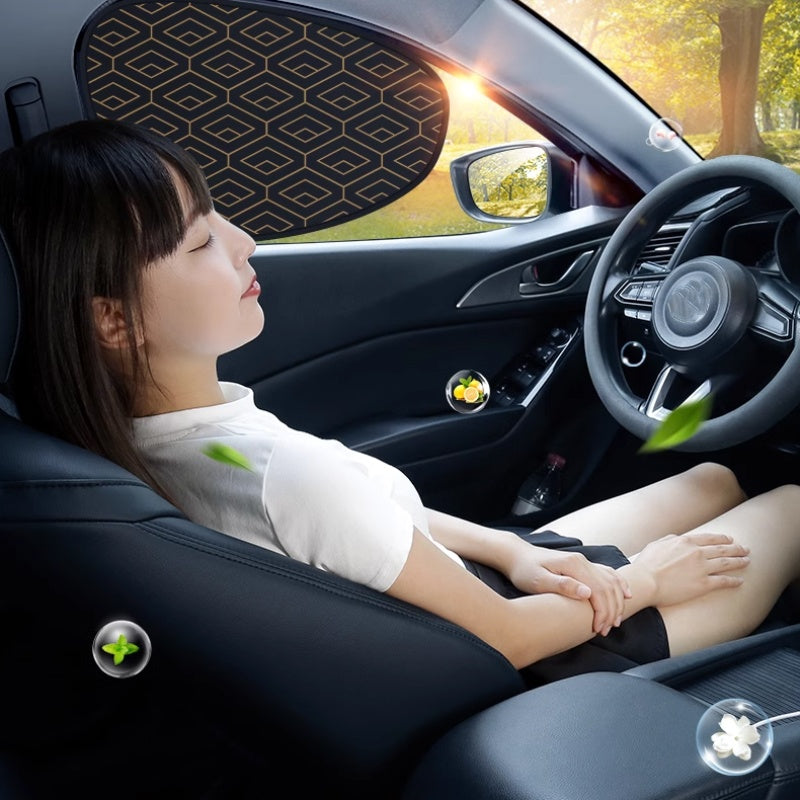 🚗50% ZĽAVA! 💥 Slnečná clona na bočné okno auta – UV odolná, zakrivená, univerzálna✨