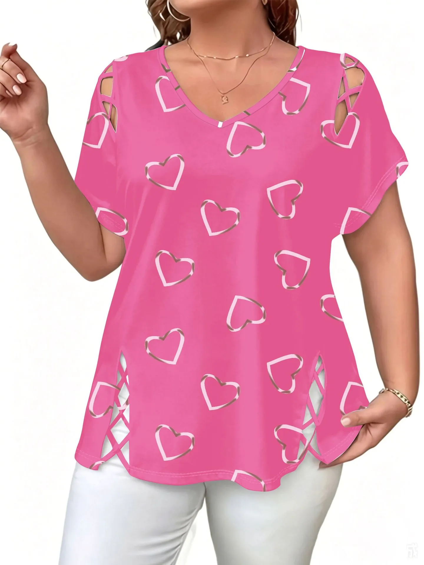 👗🌸 Dámska letná blúzka s výstrihom do V a potlačou - jemná, elegantná 🌟
