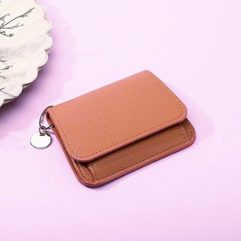 💖Žhavá zľava 49%🌹Krátke peňaženky s RFID pre ženy – módne puzdro na karty s kľúčenkou a peňaženkou na mince