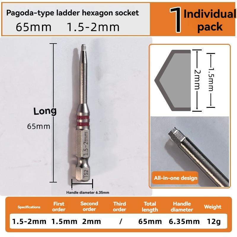 🔧 Sada imbusových skrutkovacích bitov Pagoda všetko v jednom (6 ks)