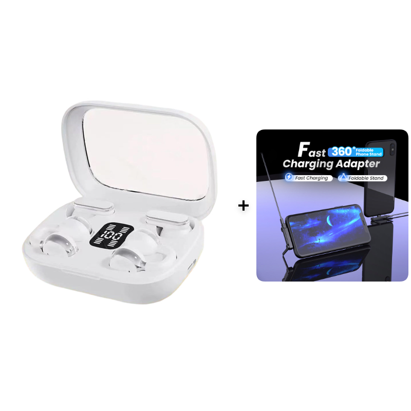 ✨ 50% KEDVEZMÉNY! ✨ 4 az 1-ben fülbe helyezhető fejhallgató LED tokkal 🎧💡📱