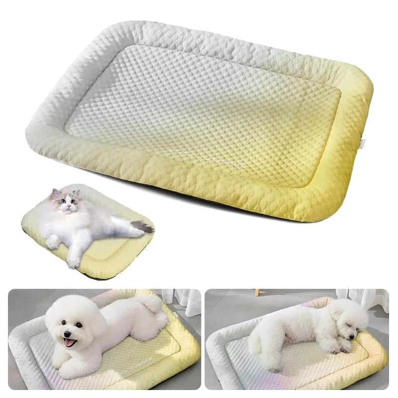 🔥Letný výpredaj 50% ZĽAVA🧊❄️Chladiaca podložka pre psy a mačky🐶🐱Prirodzene chladiaca podložka z ľadového hodvábu • Priedušná, mäkká a umývateľná 🌿 Na podlahu, gauč a do auta🐾