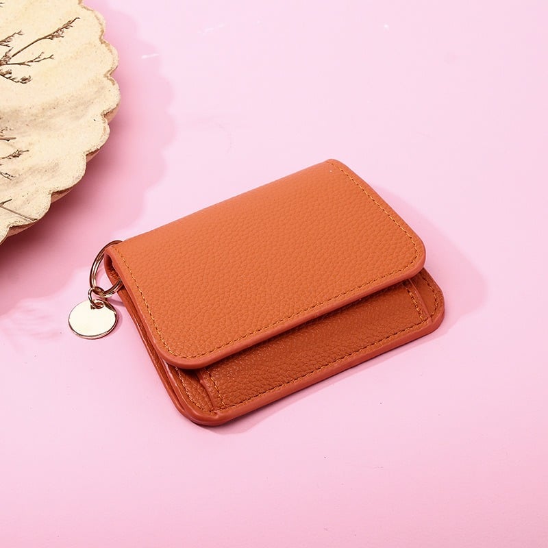 💖Žhavá zľava 49%🌹Krátke peňaženky s RFID pre ženy – módne puzdro na karty s kľúčenkou a peňaženkou na mince
