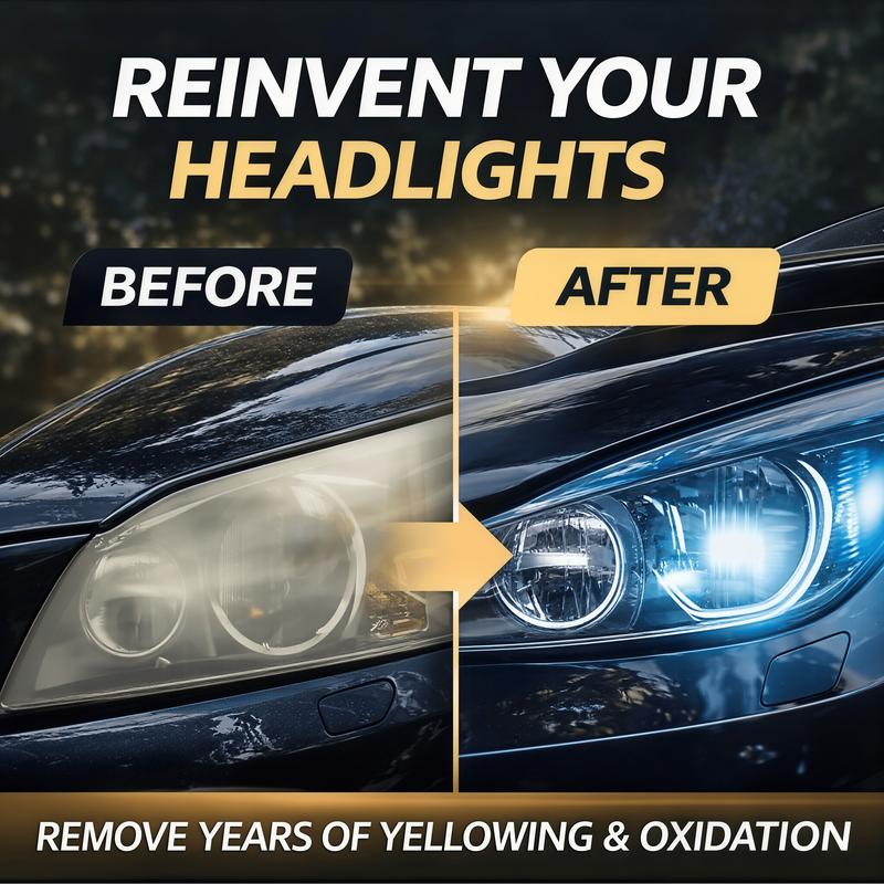 🚘 Sada na obnovu šošoviek svetlometov – obnovte jasnosť zahmlených a zažltnutých šošoviek svetlometov 💡