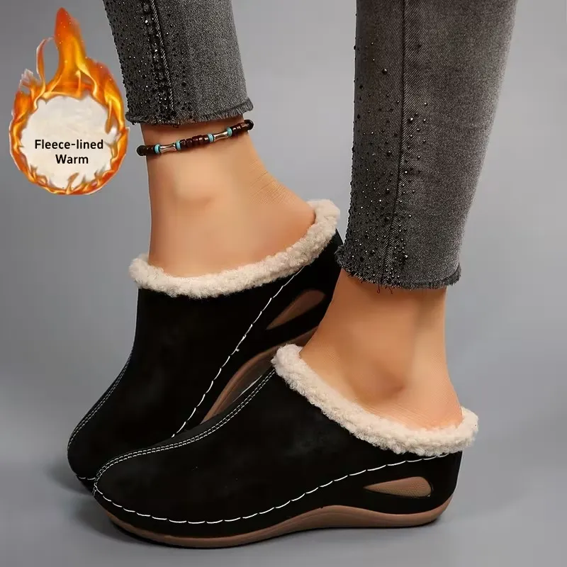 Dámske pohodlné mokasíny s flísovou podšívkou
