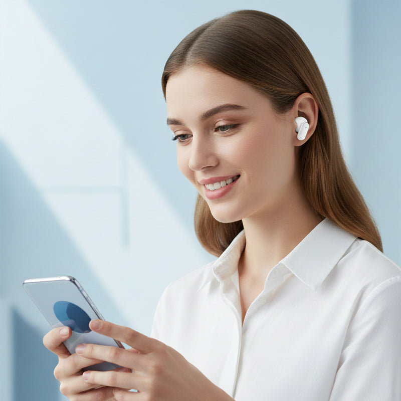 ✨ 50% KEDVEZMÉNY! ✨ 4 az 1-ben fülbe helyezhető fejhallgató LED tokkal 🎧💡📱