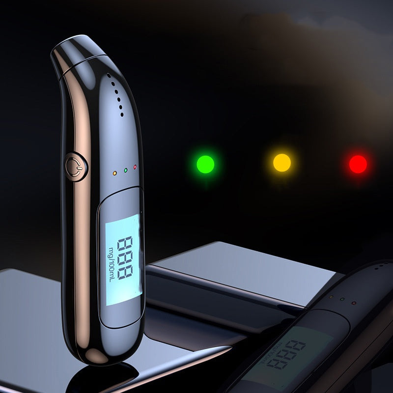 🚗Vysoko presný nabíjateľný dychový analyzátor s USB | Prenosný alkoholtester s LCD displejom