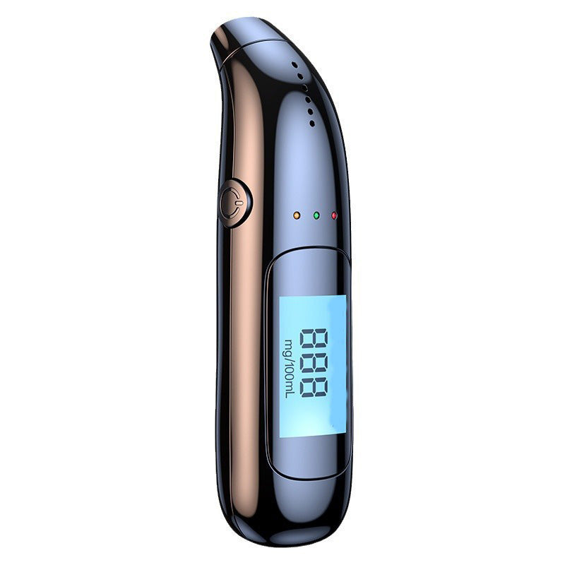 🚗Vysoko presný nabíjateľný dychový analyzátor s USB | Prenosný alkoholtester s LCD displejom