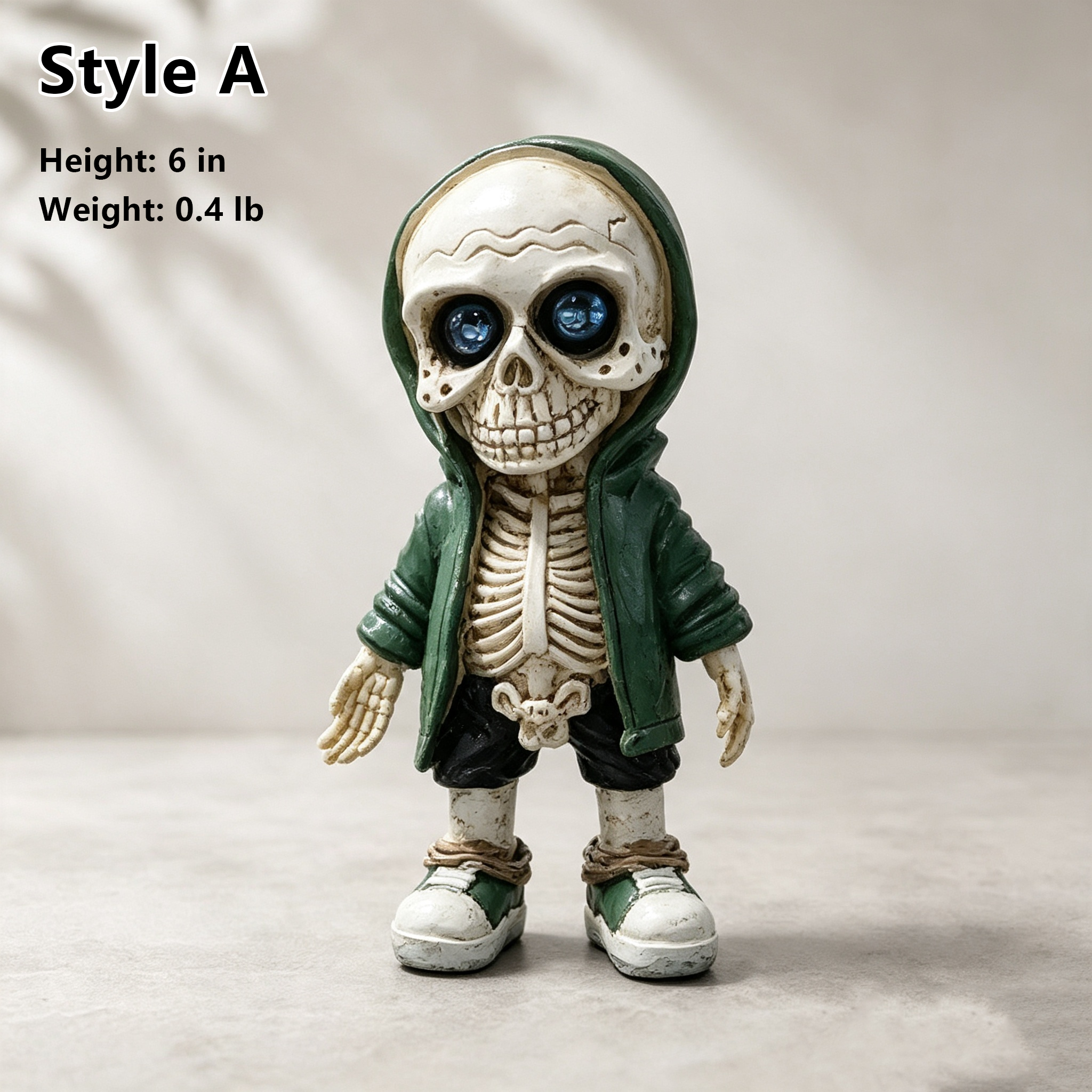 💀Gothic Punk Streetwear Skull Statue for Home Desk Party Halloween Decor