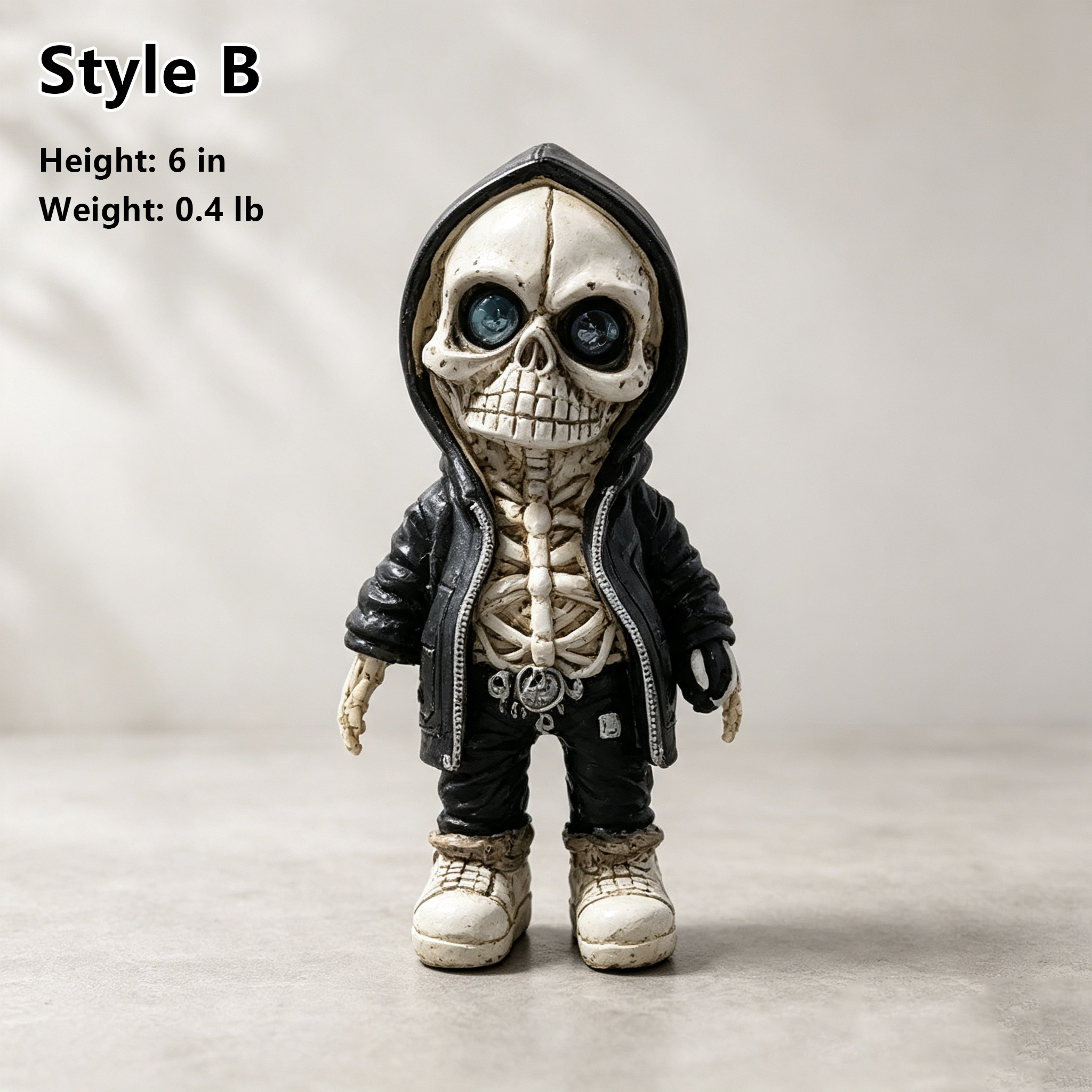 💀Gothic Punk Streetwear Skull Statue for Home Desk Party Halloween Decor