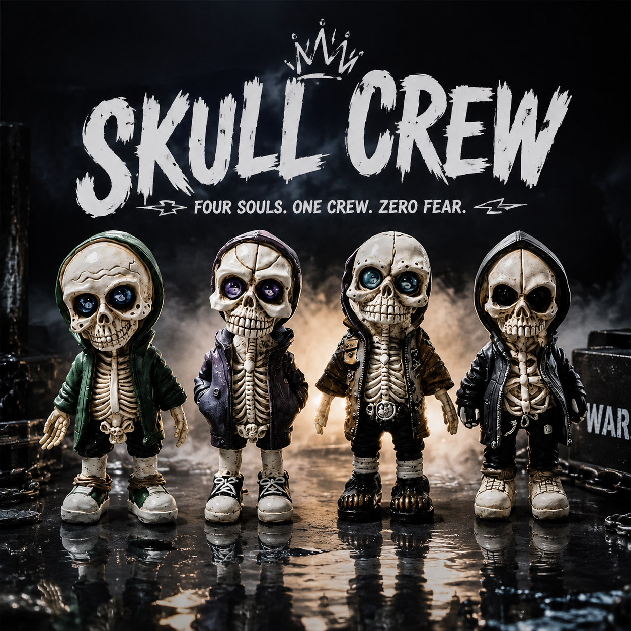 💀Gothic Punk Streetwear Skull Statue for Home Desk Party Halloween Decor