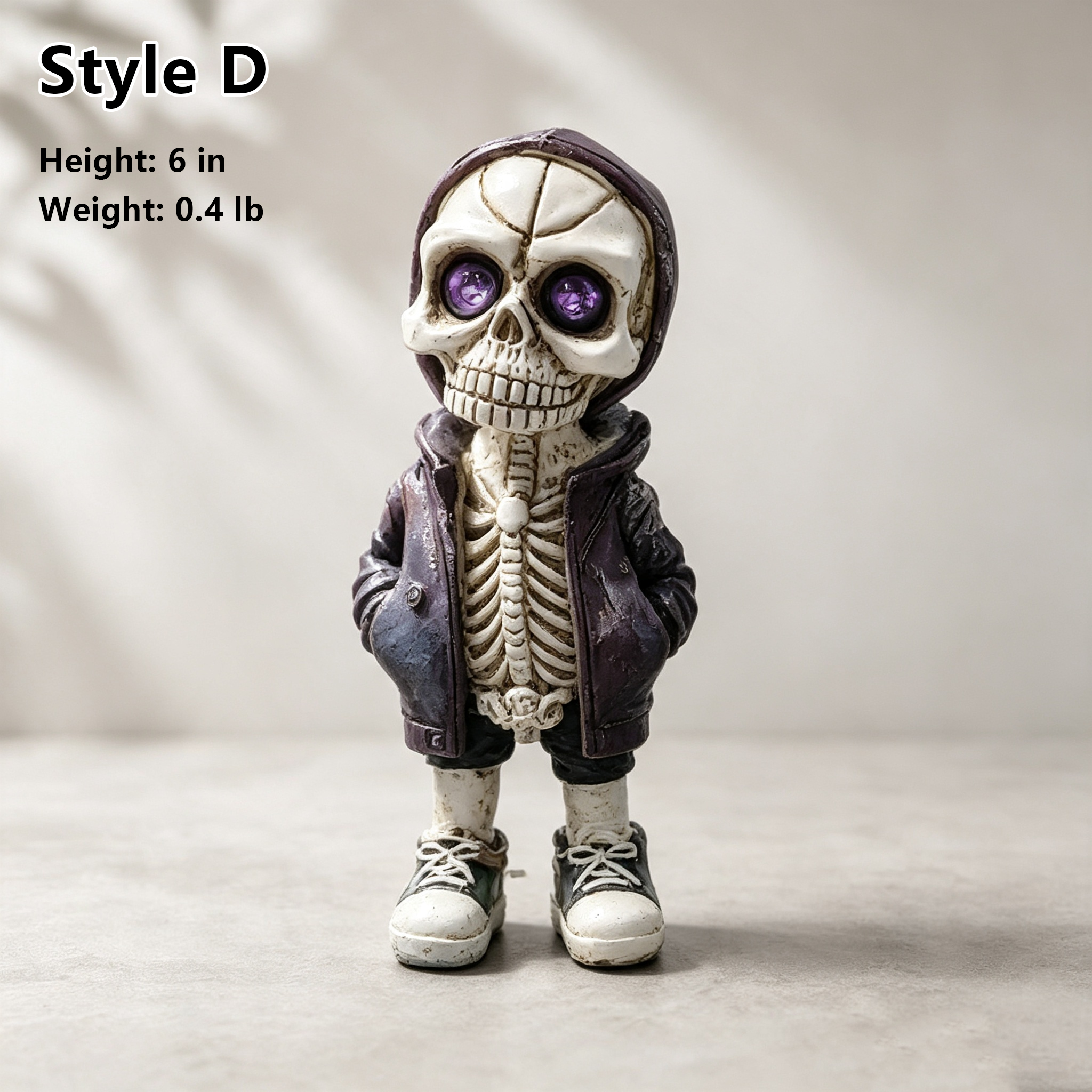 💀Gothic Punk Streetwear Skull Statue for Home Desk Party Halloween Decor
