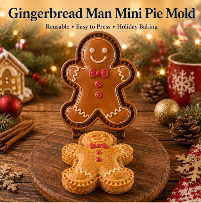 🥧 Beginner-Friendly Mini Hand Pie Press Mold – 6 Fun Shapes for Easy Homemade Pastries 🍎