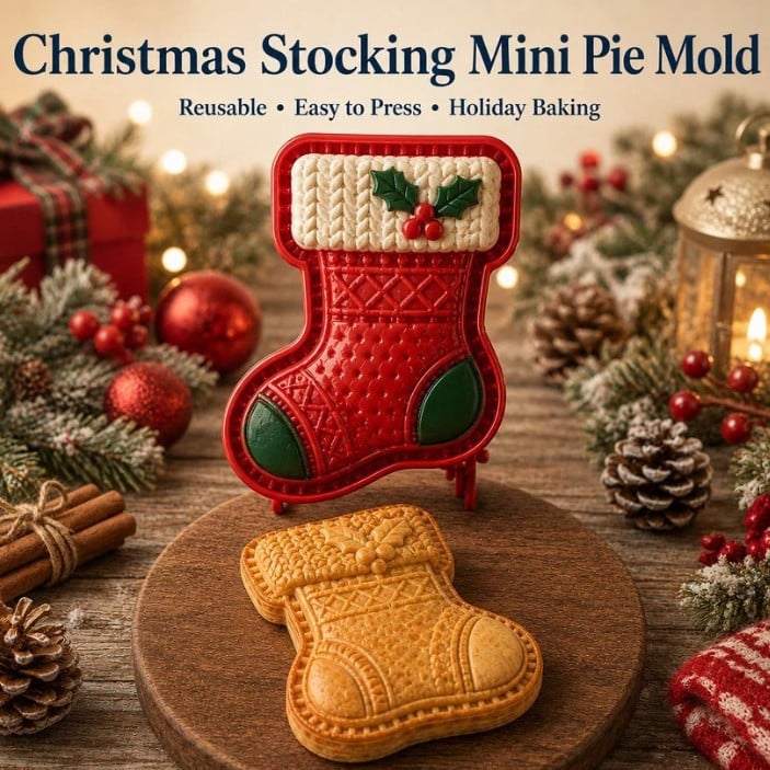 🥧 Beginner-Friendly Mini Hand Pie Press Mold – 6 Fun Shapes for Easy Homemade Pastries 🍎