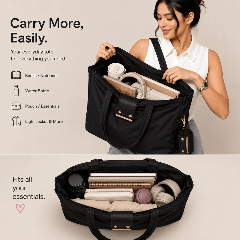 Foldable Keychain Tote Bag for Shopping & Travel