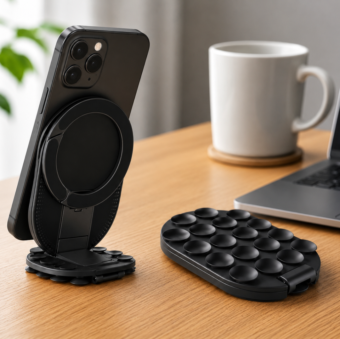 Compact Suction Magnetic Phone Mount